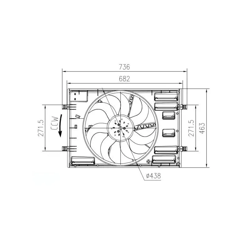 NRF 47916 Ventilador, refrigeración del motor