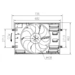 NRF 47916 Ventilador, refrigeración del motor
