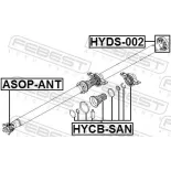 FEBEST HYDS-002 Articulación, árbol longitudinal