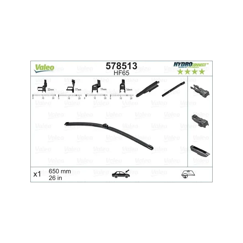 VALEO 578513 Limpiaparabrisas