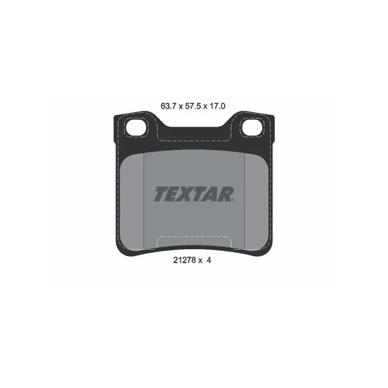 TEXTAR 2127803 Juego de pastillas de freno