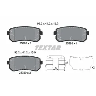 TEXTAR 2529201 Juego de pastillas de freno
