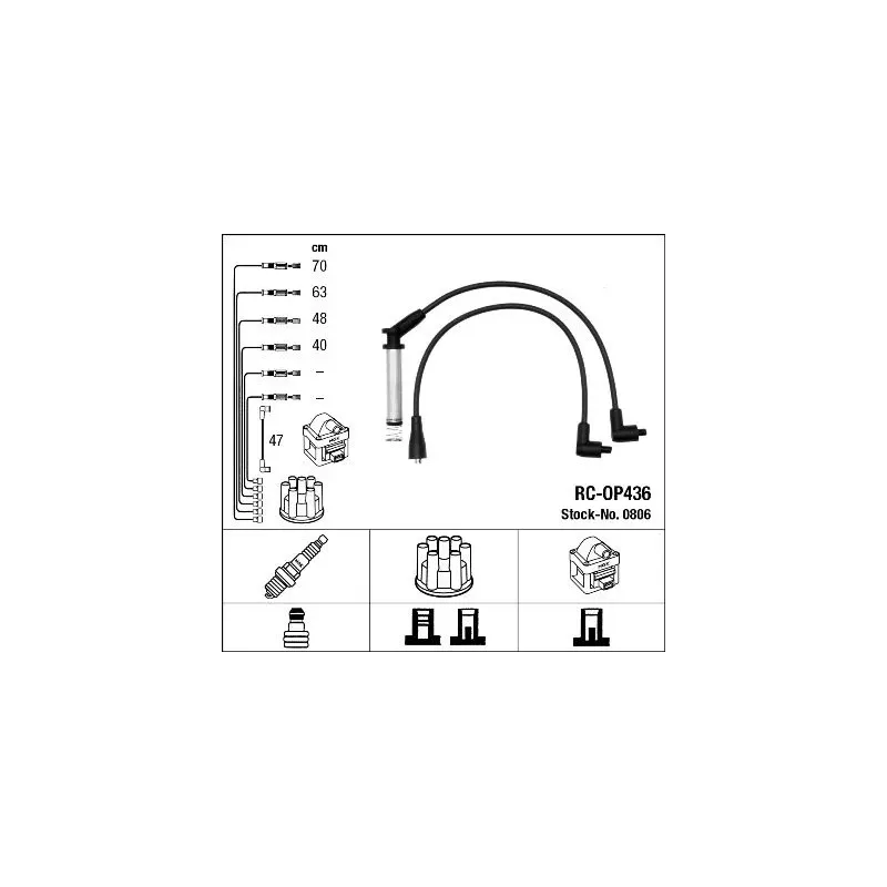 NGK 0806 Juego de cables de encendido