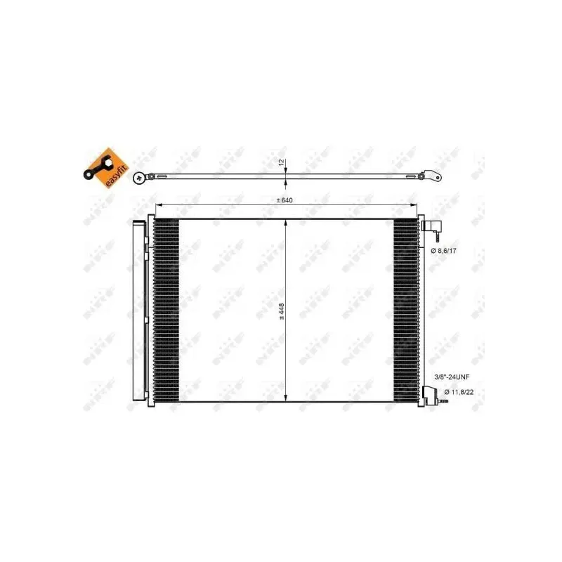 NRF 350082 Condensador, aire acondicionado