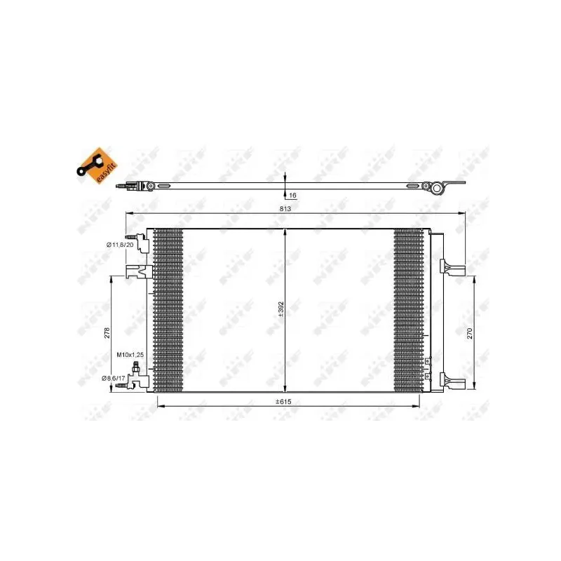 NRF 35919 Condensador, aire acondicionado