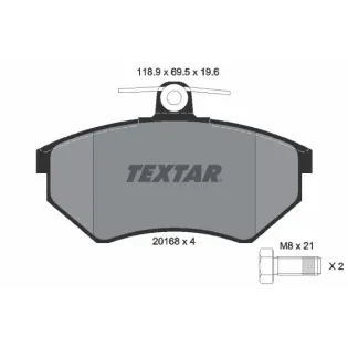 TEXTAR 2016804 Juego de pastillas de freno