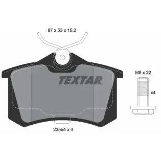 TEXTAR 2355401 Juego de pastillas de freno
