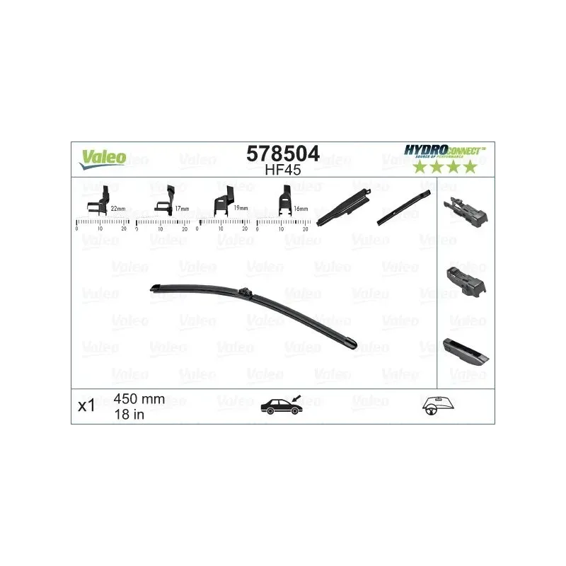 VALEO 578504 Limpiaparabrisas