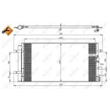 NRF 350046 Condensador, aire acondicionado