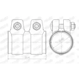 WALKER 80718 Conectores de tubos, sistema de escape