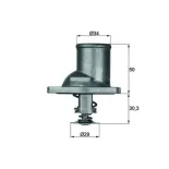 MAHLE TI 1 92 Termostato, refrigerante