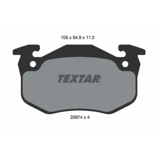 TEXTAR 2097401 Juego de pastillas de freno