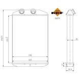 NRF 54375 Radiador de calefacción