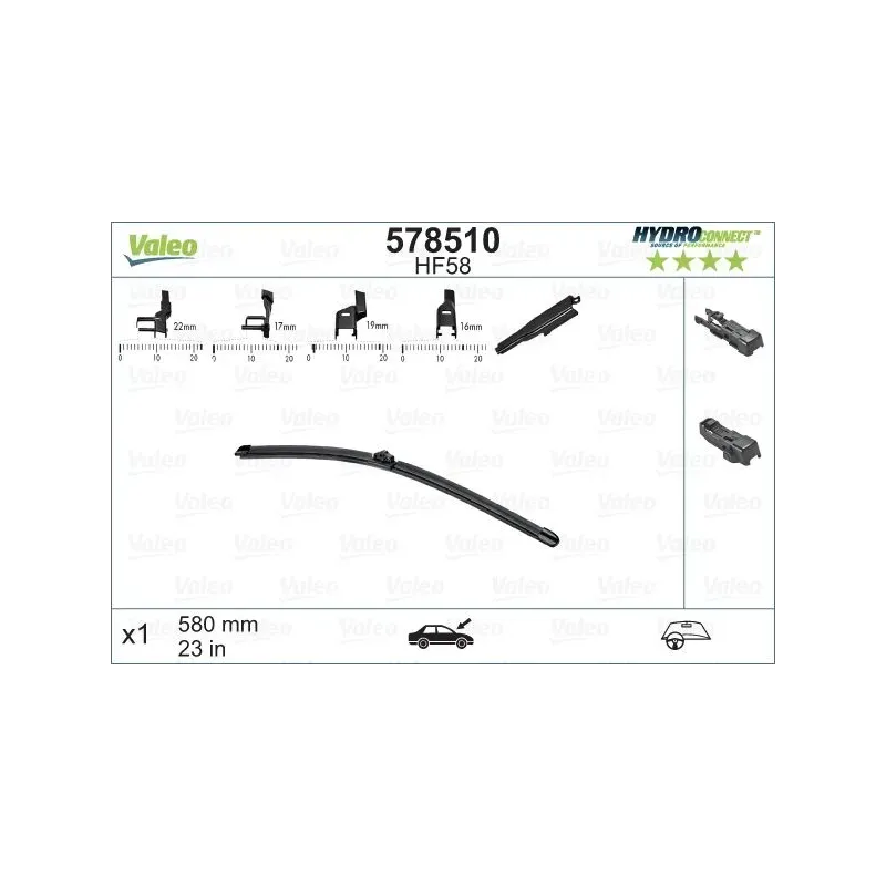 VALEO 578510 Limpiaparabrisas