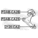 FEBEST FDAB-CA2B Suspensión, Brazo oscilante