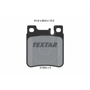 TEXTAR 2130501 Juego de pastillas de freno