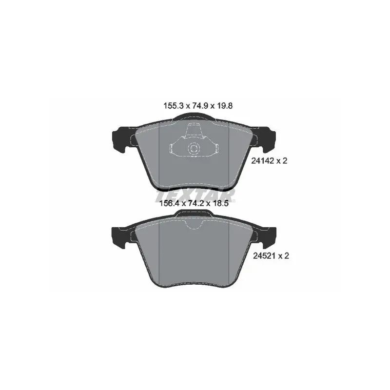 TEXTAR 2414201 Juego de pastillas de freno