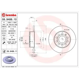 AP 14852 Disco de freno