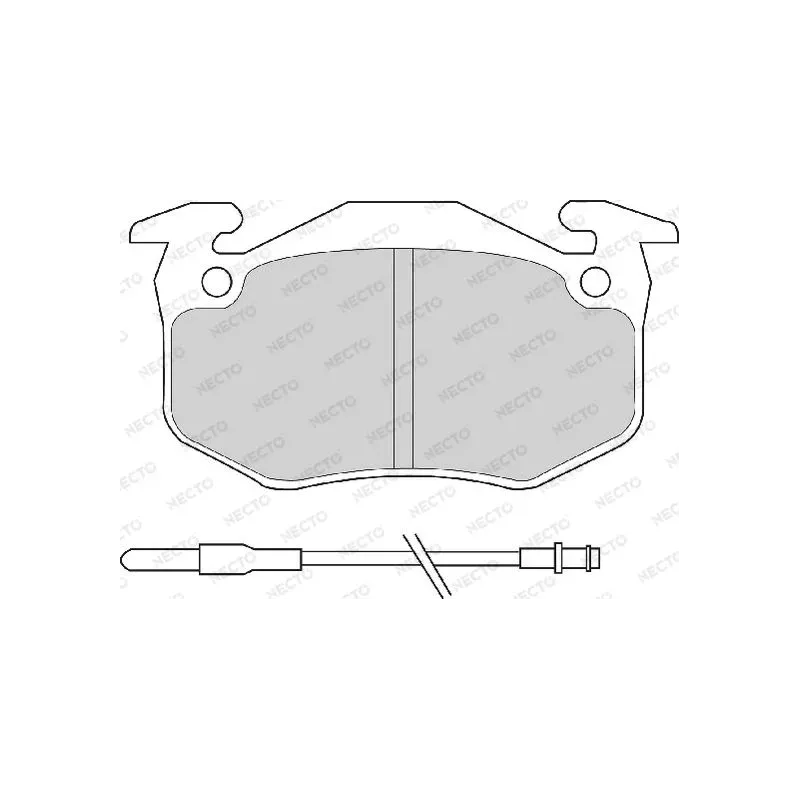NECTO FD696A Juego de pastillas de freno