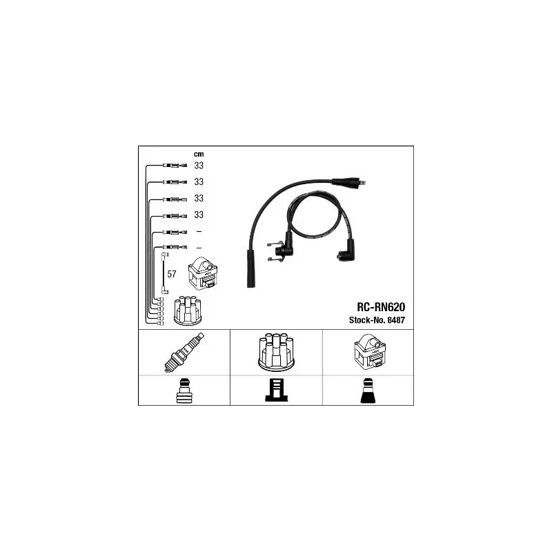 NGK 8487 Juego de cables de encendido