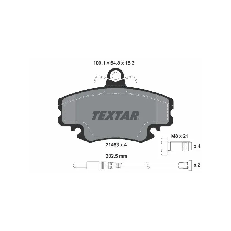 TEXTAR 2146304 Juego de pastillas de freno
