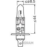 Lámpara faro carretera Osram Cool Blue intense H1 12V 55W 3200K 