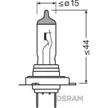 Lámpara faro de carretera Osram H7 12V 55W 4200K Halógena