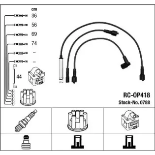 NGK 0788 Juego de cables de encendido