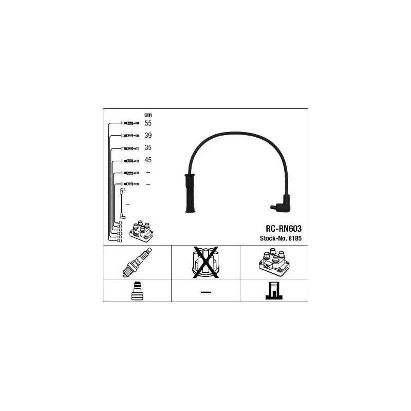 NGK 8185 Juego de cables de encendido