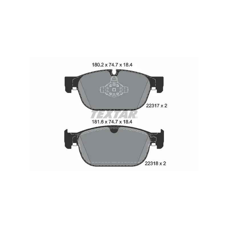 TEXTAR 2231701 Juego de pastillas de freno