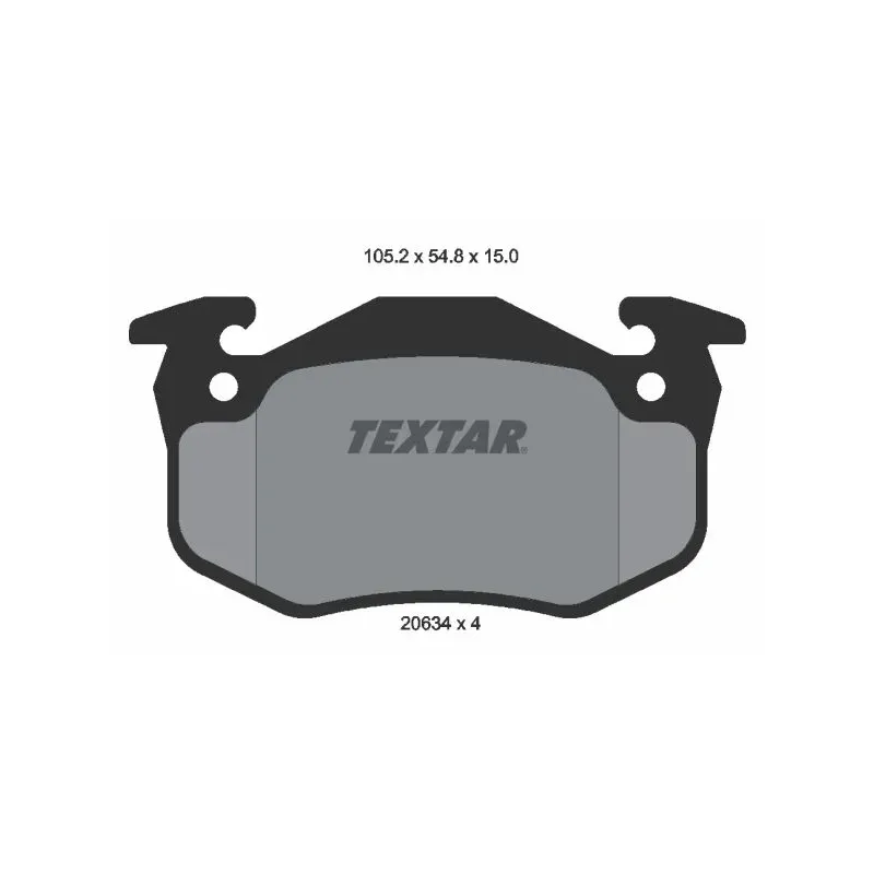 TEXTAR 2063402 Juego de pastillas de freno
