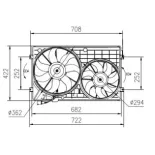 NRF 47394 Ventilador, refrigeración del motor