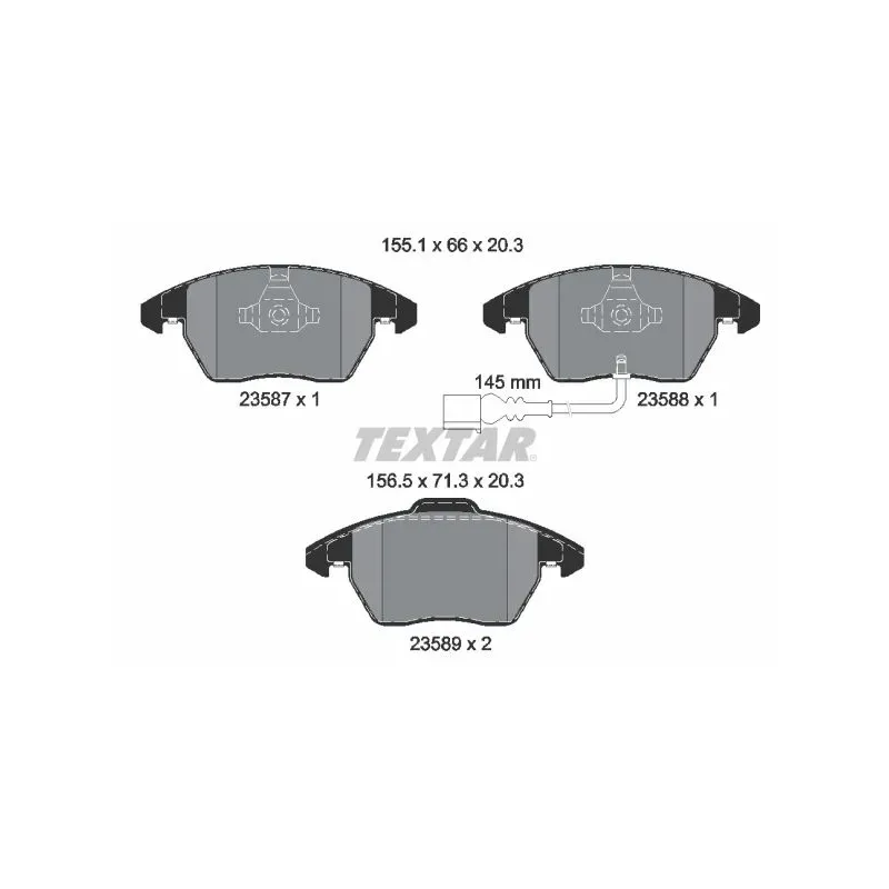 TEXTAR 2358701 Juego de pastillas de freno
