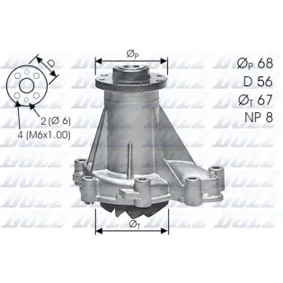 DOLZ M176 Bomba de agua, refrigeración del motor