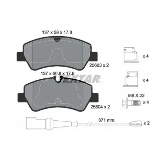 TEXTAR 2560303 Juego de pastillas de freno