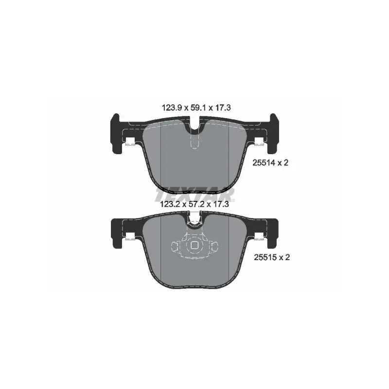 TEXTAR 2551401 Juego de pastillas de freno