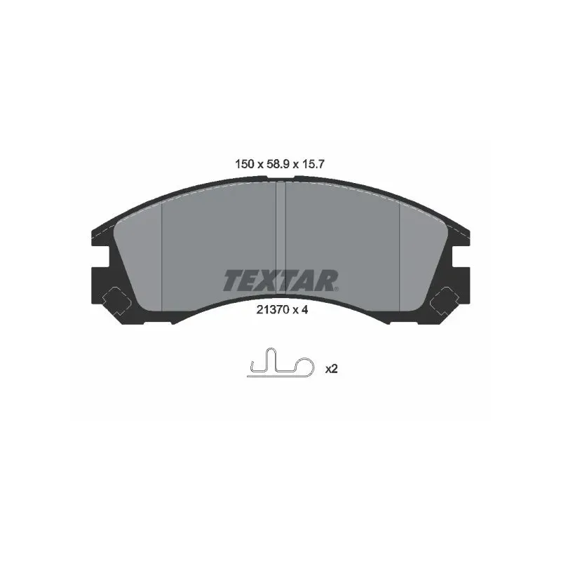TEXTAR 2137001 Juego de pastillas de freno