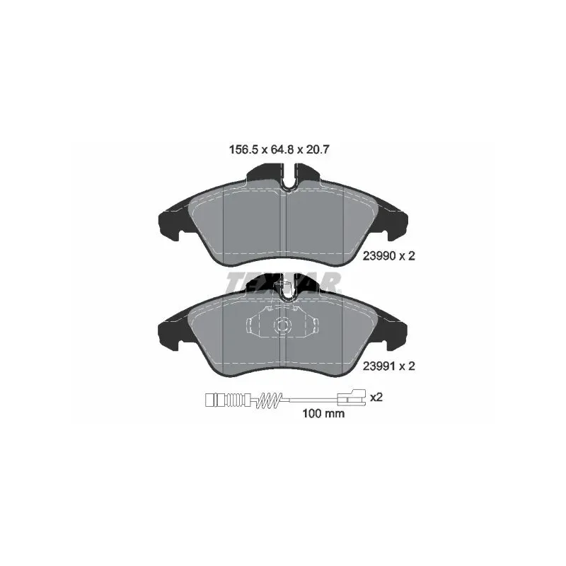 TEXTAR 2399002 Juego de pastillas de freno