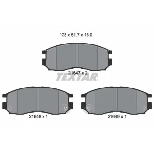 TEXTAR 2164701 Juego de pastillas de freno