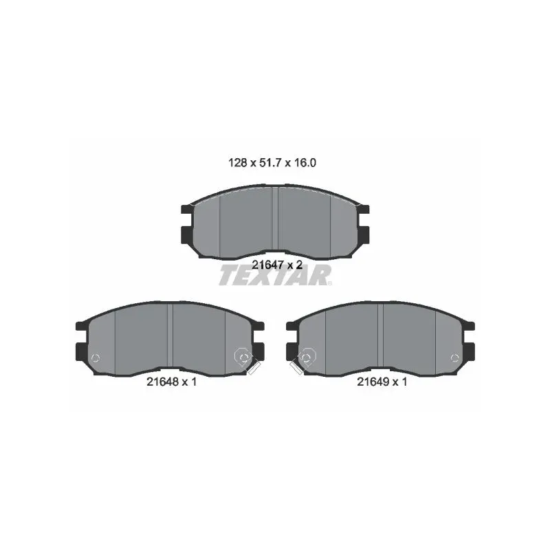 TEXTAR 2164701 Juego de pastillas de freno