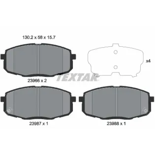 TEXTAR 2396601 Juego de pastillas de freno