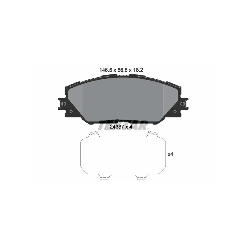 TEXTAR 2433701 Juego de pastillas de freno