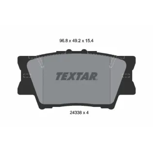 TEXTAR 2433801 Juego de pastillas de freno