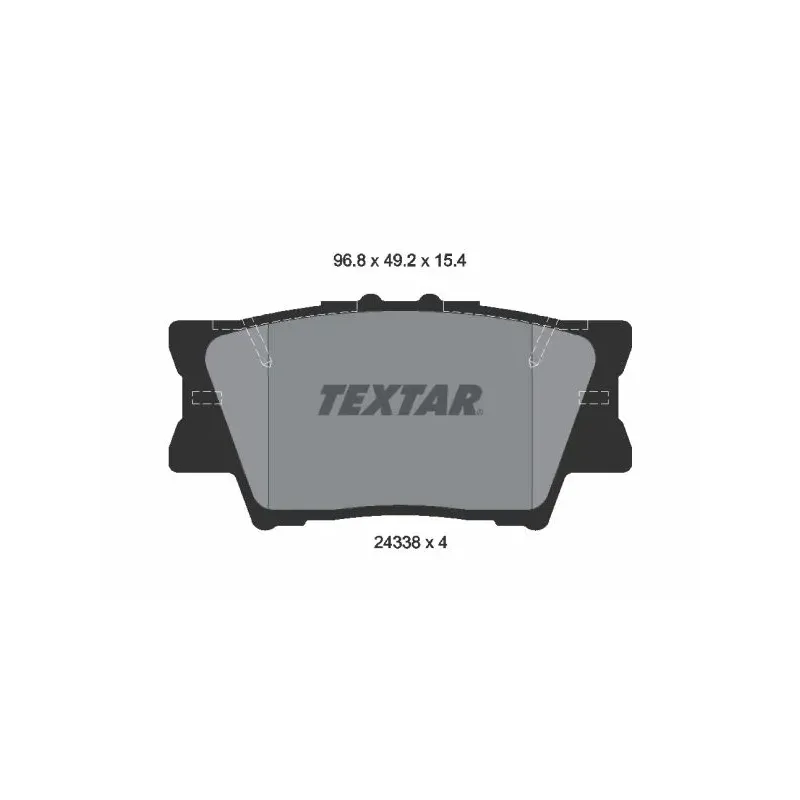 TEXTAR 2433801 Juego de pastillas de freno