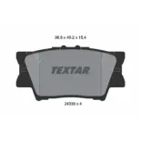 TEXTAR 2433801 Juego de pastillas de freno