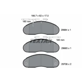 TEXTAR 2998401 Juego de pastillas de freno