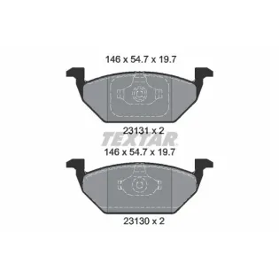 TEXTAR 2313001 Juego de pastillas de freno