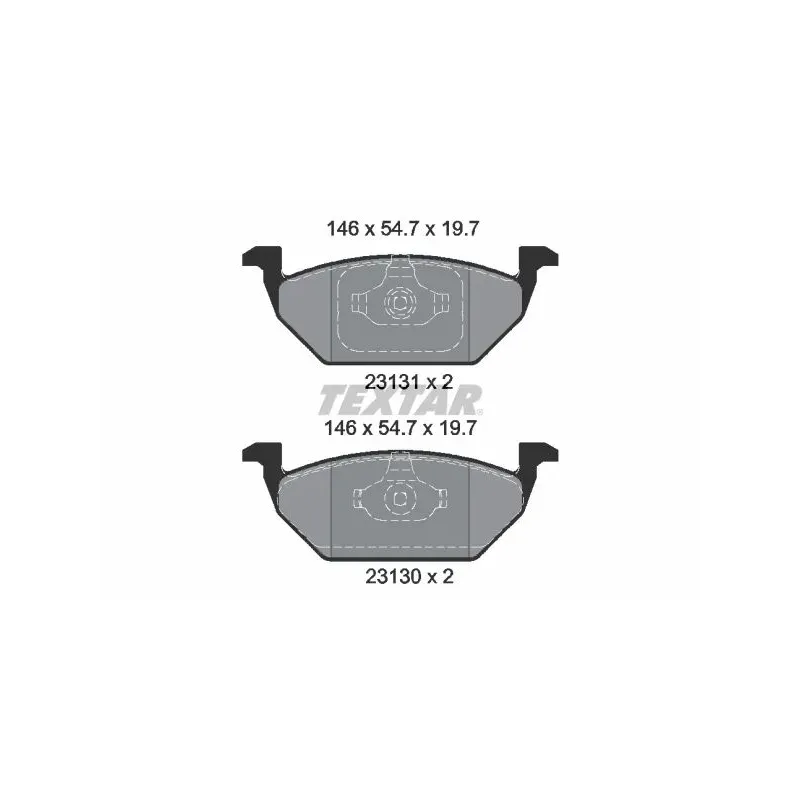 TEXTAR 2313001 Juego de pastillas de freno
