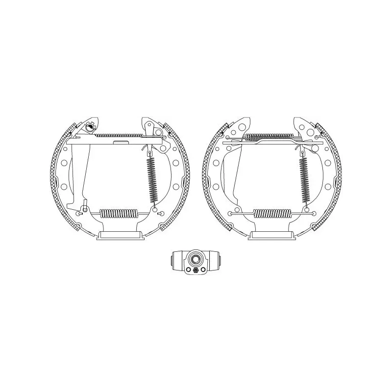 TEXTAR 84044700 Juego de zapatas de frenos