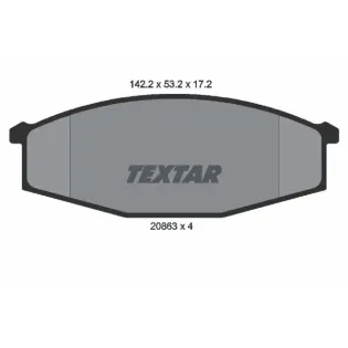 TEXTAR 2086301 Juego de pastillas de freno